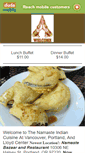 Mobile Screenshot of namasteindiancusine.com