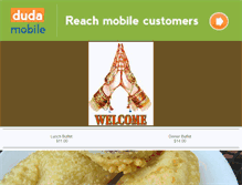 Tablet Screenshot of namasteindiancusine.com